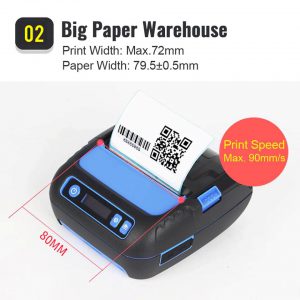 Máy in cầm tay | Máy in di động | Máy in decal nhiệt khổ giấy rộng 80mm OCPP-M83