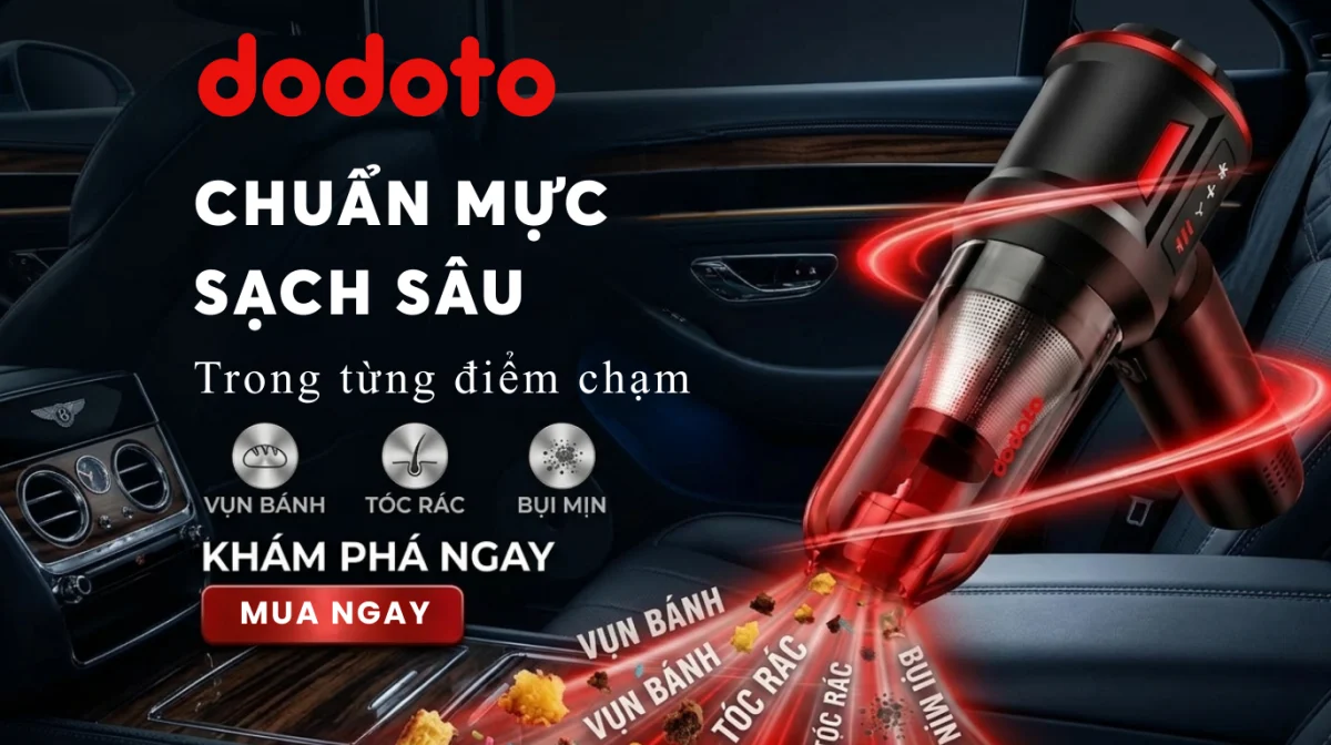 máy hút bụi cầm tay mini không dây cho ô tô